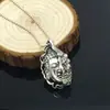 S nuevos productos al por mayor plata de ley 925 significado colgante Buda mágico uno lee entre la cabeza de Buda colgante bueno y malo colgante regalo de vacaciones