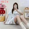 Pijama lindo estilo japonés para estudiantes y damas, nuevo modelo de verano 2026, ropa de casa corta de algodón nube para niñas