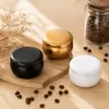 Latas de hojalata para velas de stock listo, cajas redondas de hojalata para dulces, cajas de regalo, latas de hojalata para empaque de té de flores y velas aromáticas, cajas vacías