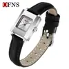 Reloj de Mujer Ofns Amazon Impermeable Lujo Ligero Cuadrado Pequeño Reloj de Cuarzo Casual de Negocios para Mujer Artículo Popular Transfronterizo