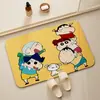 Tapete de Chão de Lama Diatomácea Desenho Animado Secagem Rápida Absorvente de Água Antiderrapante Tapete para Porta de Banheiro Vaso Sanitário Tapete Banheiro Fofo