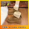 Botas Curtas de Inverno Quentes com Forro de Lã, Plataforma Grossa, Aumento de Altura, Estilo Birkenstock, para Mulheres, Novidade 2026, Botas de Neve, Botas Martin, Sapatos de Algodão