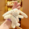 Boneca Pingente de Pelúcia Coelho Brinquedo de Garra Desenho Animado Chaveiro Presente para Crianças Venda por Atacado Boneca Alívio de Estresse Brinquedo de Pelúcia