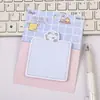 Notas Adhesivas de Gato de Dibujos Animados para Estudiantes, Notas de Mensajes, Pegatinas para Notas, Notas Adhesivas con Forma Linda y Estéticamente Agradable, Notas Adhesivas Reutilizables