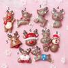 Acessórios de resina Natal glitter pó alce diy creme caso de telefone grampo de cabelo acessórios fabricantes de desenhos animados