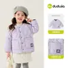 Ligero y cómodoRopa de Algodón para Niñas Familia Dudu Otoño e Invierno Chaqueta de Algodón para Niños Abrigo para Bebé Niña Chaqueta Acolchada para Bebé