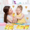 ET046 Pegatinas Infantiles de Pizza Comercio Exterior Pegatinas DIY Marco de Fotos Decorativo Pegatinas de Rompecabezas Pegatinas de Pizza de Dibujos Animados