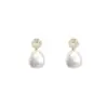 Nuevos Exquisitos Pendientes de Perlas Irregulares para Mujer Elegantes Únicos Diseño de Nicho Lujo Ligero Simples Versátiles Pendientes de Moda