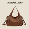 Bolsa tote transfronteiriça de grande capacidade para mulheres, estilo europeu e americano, bolsa de ombro de alta qualidade, bolsa tiracolo estilosa para trabalho e deslocamento