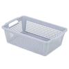 Cesta Grande de Armazenamento de Plástico Organizador de Cozinha Cesta de Armazenamento Retangular Caixa de Armazenamento de Mesa Armazenamento de Brinquedos Armazenamento