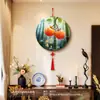 Adornos Significativos y Cálidos para el Hogar con un Toque de Lujo, Colgantes de Pared para las Paredes de Fondo a Ambos Lados del Televisor, Decoraciones de Pared Redondas de Nudo Chino