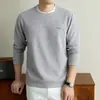 Sudadera Lyocell Tencel Estilo Old Money para Hombre, Novedad Otoño 2026 Moda de Alta Calidad Sudadera para Hombre Falsa de Dos Piezas
