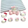 Luminoso Lazo Grande K Gato Accesorios de Resina Pegamento de Crema DIY Hecho en Casa Funda para Teléfono Móvil Pasador Caja para Auriculares Pegatina para Refrigerador