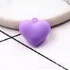 Acessórios para Joias DIY Borracha Macia Fresco e Simples Tridimensional Coração de Pêssego Brincos em Formato de Coração Chaveiro Pingente para Bolsa