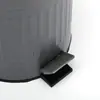 Papelera de bambú estilo romano retro Cubo de basura con pedal para hogar cocina comercial hotel sala de estar 3L5L