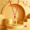 Tendencia Nacional Estilo Étnico Aleación Cien Bendiciones Joyería Colgante Accesorios DIY Venta al por Mayor Adornos Metálicos Pequeños Regalos Venta al por Mayor para Hombres y Mujeres