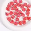 Ins cuentas de corazón repujado de colores con orificio recto de doble cara electrochapadas accesorios de materiales para pulsera collar joyería cuentas sueltas