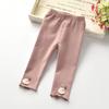 Shorts de Verão para Meninas, Calças Slim Fit para Crianças Maiores, Calças Capri de Algodão Finas de Verão, Shorts para Bebês e Crianças Pequenas