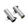 Aplicable al adaptador de auriculares para teléfonos móviles de Apple, adaptador de la serie iPhone, conector Lightning a 3,5 mm, 2 en 1