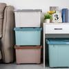 Caja de Almacenamiento de Plástico, Transparente, Extra Grande, para Ropa y Colchas, Camping, Organizador de Armario Portátil, Caja de Almacenamiento
