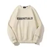 Fog Essentials Sudaderas com Letras de Silicone Estéreo para Homens e Mulheres American High Street Moletons com Flocagem Jaqueta Moletom