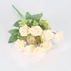 Rosa Artificial Personalizada com 10 Diamantes Pequeno Buquê Casa Jardim Negócios Super Exterior Engenharia Vaso de Flores Arranjo Floral Decoração Falsa