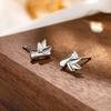 Hengyi Exposición Plata de Ley 999 Aretes de Tachuela de Bambú Moda Femenina Estilo Coreano Combinan con Todo Plata para Pies Frescos y Exquisitos Pendientes