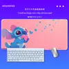 Alfombrilla Grande de Escritorio Stitch Star Wars, Alfombrilla Antideslizante para Teclado de Computadora Gaming y Oficina Stitch