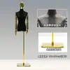Loja de Roupas Estilo Coreano Manequim para Exposição de Roupas Manequim Feminino de Camurça Meio Corpo Suporte para Manequim Suporte de Exposição de Corpo Humano Completo