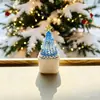 Venta al por mayor del fabricante Zibo plantas en maceta de árbol de Navidad de vidrio, coche de Navidad de vidrio y decoraciones de escritorio de oficina para comercio exterior transfronterizo