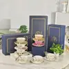 Conjunto de Xícara e Pires para Café Ouge Luxo Leve em Porcelana de Osso, Xícara de Chá Preto Vintage de Alta Qualidade, Xícara para Chá da Tarde, Presente Exquisito Atacado