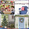 Adornos de Madera Patrióticos para el Día de la Independencia Transfronterizos en Rojo, Blanco y Azul para Decoración del Hogar del 4 de Julio Adornos de Madera para Colgar