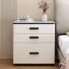 Nueva mesita de noche inteligente antirrobo, no requiere ensamblaje, mesita de noche de madera maciza para el dormitorio, gabinete de almacenamiento multifuncional y seguro