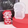 Forma de Silicone para Confeitaria Fondant Duo Chuang Flor Rosa Olá Forma de Silicone Flor Forma de Silicone Líquido Forma para Pudim