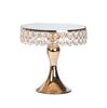 Soporte para tartas estilo celebridad de Internet, de metal galvanizado, con espejo alto de sirena, soporte para postres, comida fría, comida occidental, adornos decorativos.