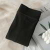 Leggings Negros para Mujer, Ropa Exterior Delgada de Primavera y Otoño, Adelgazamiento por Presión, Rayas Verticales, Color Sólido, Algodón, Pantimedias Forradas de Polar de Otoño e Invierno