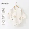 Mameleco de algodón puro Clase A para recién nacidos, ropa de bebé sin costuras, mameluco triangular para todas las estaciones para niños y niñas, ropa de dormir para bebés