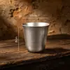 Acero inoxidable 304 gris copo de nieve taza vintage para bebidas heladas taza de agua de restaurante taza para bebidas frías taza de cerveza taza de jugo taza industrial