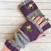Guantes de Punto Cálidos y de Moda para Mujer de Otoño e Invierno, Guantes Cálidos para Exteriores de Medio Dedo con Hilo Acrílico y Diseño de Bloques de Color, Transfronterizo