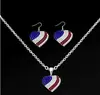 Pendientes de Estrella con Pedrería del Día de la Independencia Americana Adornos para Orejas de Estrella de Cinco Puntas Completamente Diamantados Europeos y Americanos Accesorios para Fiestas Festivas Venta al por Mayor