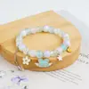 Pulsera Nueva Estilo Coreano con Cristales de Conejito Lindo, Joyería de Pulsera para Estudiantes, Sensación de Alta Gama para Niñas