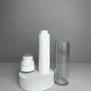 Botella de Loción al Vacío Cilíndrica Personalizada de 30 50 ml Plástico Petpp Botella Secundaria de Esencia a Presión Material de Empaque para Productos de Cuidado de la Piel