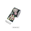 Cinta de lino sintético en stock para decoraciones navideñas, cinta navideña impresa a medida con purpurina, transfronterizo a medida
