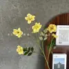 Flores Artificiales con 5 Ramas y Múltiples Cabezas, Rosas Pequeñas para Arreglos Florales de Salón de Bodas, Arreglos Florales Decorativos, Flores de Seda al por Mayor, Transfronterizo