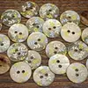 Botones de Concha de Ostra de Caballo Naturales Frescos Hojas Pequeñas Botones para Camisa Suéter Cárdigan Botones para Vestido Botones para Ropa