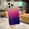 Funda para Teléfono Móvil Estilo Ins Degradado Adecuada para Iphone17 Galvanizado TPU Brillo Femenina 16 Manzana 12 Cubierta Protectora 11 Suave 15