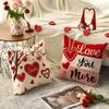 Funda de almohada para el Día de San Valentín Amazon Comercio exterior Transfronteriza Imitación de lino Decoración de boda para el Día de San Valentín Funda de cojín Funda de almohada de amor