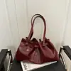 Bolso de Hombro Casual Nuevo de Moda 2025 Invierno Bolso Tote para Mujer Retro Simple Moda Bolso de Gran Capacidad