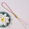 Cordón Sencillo para Teléfono Móvil Accesorios Portables Cuerda Colgante Versátil de Colores Llavero Corto Cordón Semi-Terminado Colgante para Muñeca