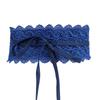 Cinturón de encaje para mujer, con cinturón decorativo que combina con todo, con correa negra y vestido que adelgaza la cintura.